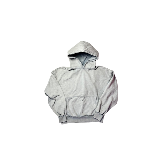 Felpa grigia con cappuccio MO Interchangeable, stile casual, tessuto modulare adattabile.